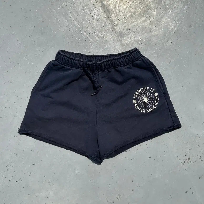 [BUNJANG] Mardi Mercredi Navy Daisy Shorts / 마르디메크르디 네이비 데이지 숏팬츠