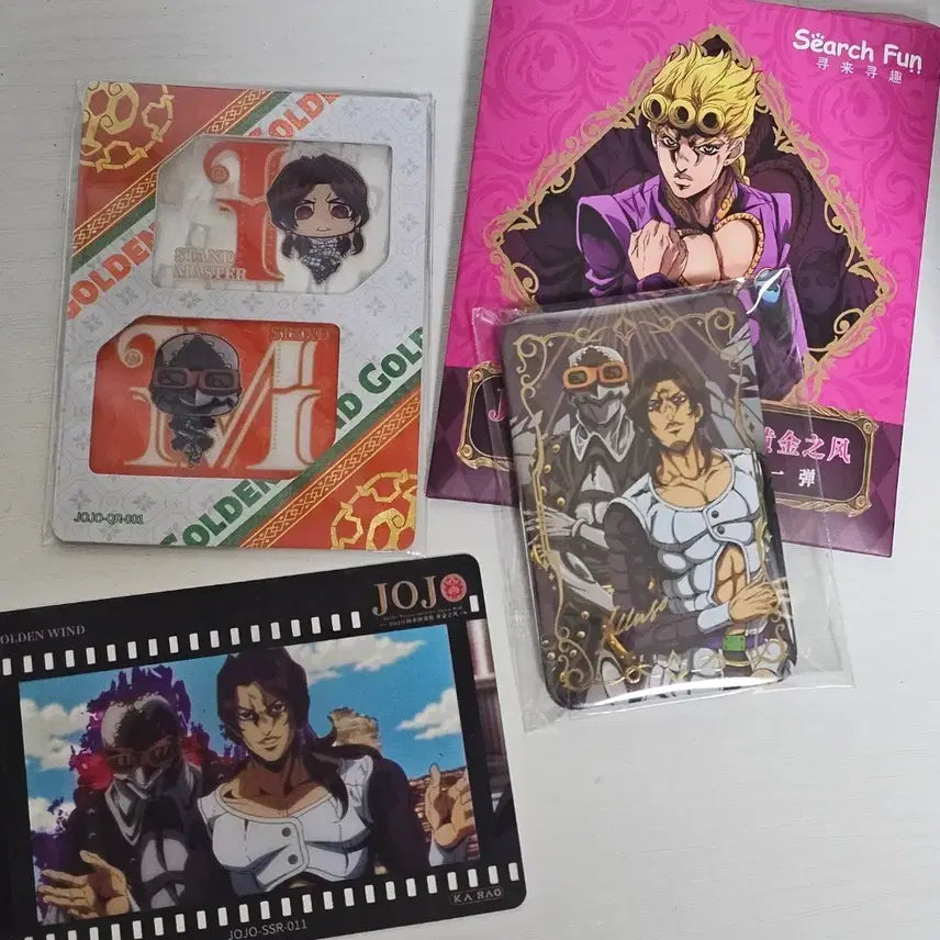 [BUNJANG] JoJo's Bizarre Adventure Part 5 Illusio Square Can Badge / 죠죠 5부 사각 캔뱃지 일루조