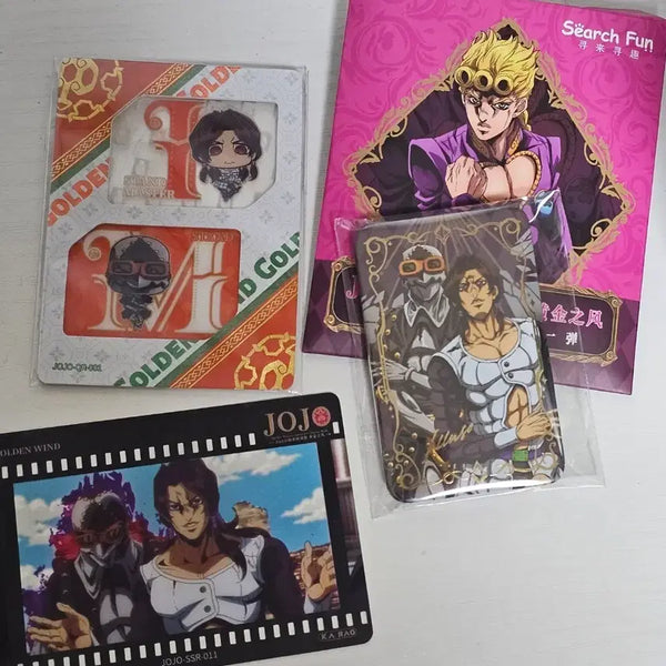 [BUNJANG] JoJo's Bizarre Adventure Part 5 Illusio Square Can Badge / 죠죠 5부 사각 캔뱃지 일루조