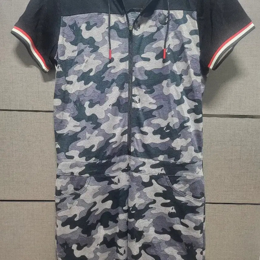 [BUNJANG] WAAC Camouflage Short Sleeve Hoodie Dress / WAAC 카모플라쥬 반팔 후드 원피스