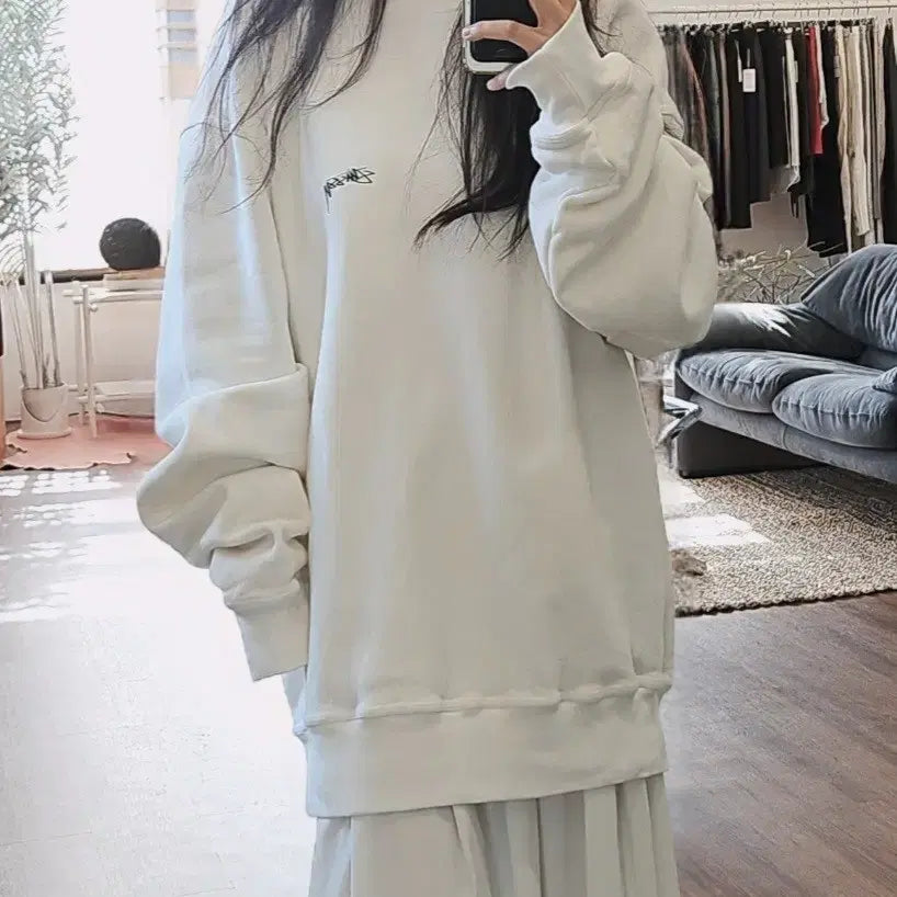 [BUNJANG] Stussy Basic Oversized Sweatshirt / 스투시 베이직 오버사이즈 스웻셔츠