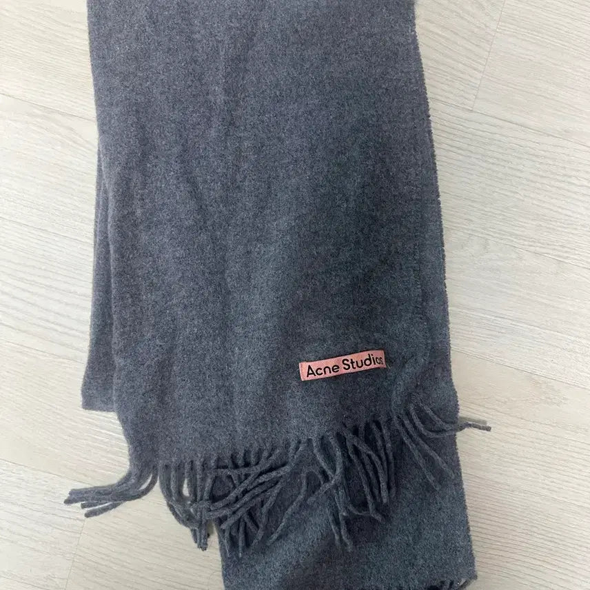 [BUNJANG] Acne Studios Narrow Wool Grey Melange Scarf / 아크네 스튜디오 내로우 울 그레이 멜란지 머플러