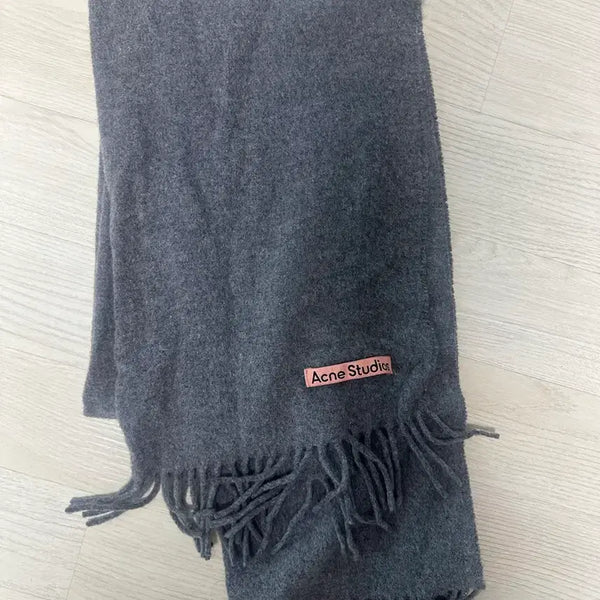 [BUNJANG] Acne Studios Narrow Wool Grey Melange Scarf / 아크네 스튜디오 내로우 울 그레이 멜란지 머플러