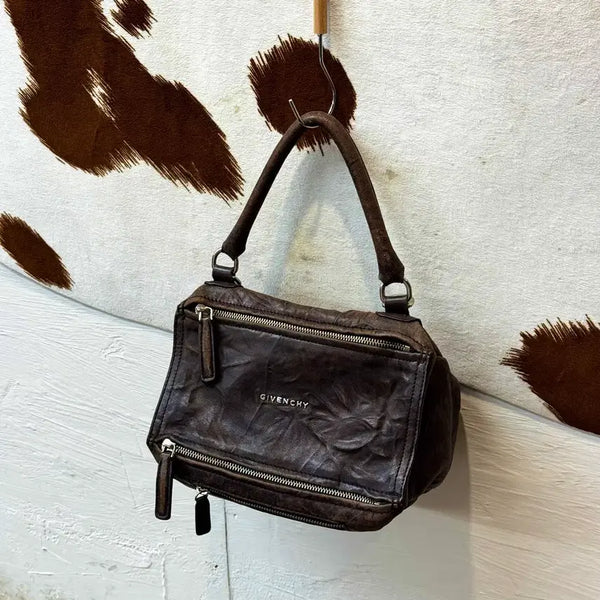 [BUNJANG] Givenchy Wrinkled Pandora Bag Small Brown / 지방시 링클 판도라백 숄더백 스몰 브라운 (OS)