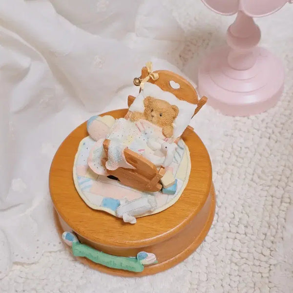 [BUNJANG] Cherished Teddies Baby Teddy Bear Music Box Antique Decor Classic Toy / 체리쉬드테디즈 빈티지 테디베어 오르골 앤틱 소품 고전 완구