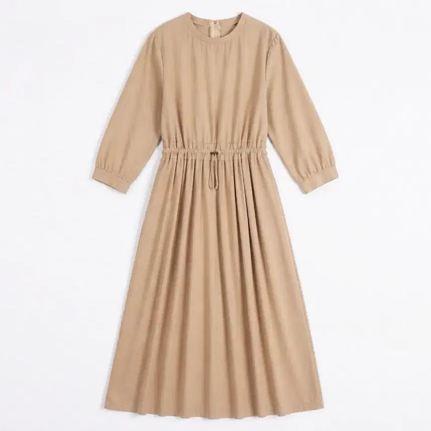 [BUNJANG] Melbon Women's Waist-Banding Basic Round Dress / 여성F / 멜본 허리밴딩 베이직 라운드 원피스BG 31-35
