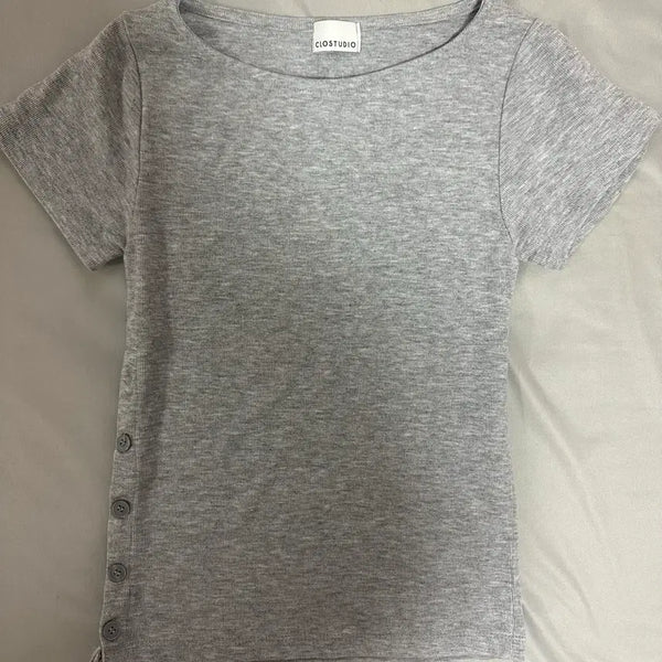 [BUNJANG] Close Studio Gray Short Sleeve T-Shirt / 클로스튜디오 반팔티