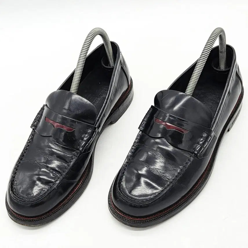 [BUNJANG] Burberry Penny Loafers Black/Red Size 40 / 버버리 페니로퍼 블랙/레드 (40)
