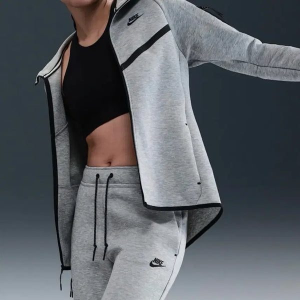 [BUNJANG] Nike NSW Tech Fleece Windrunner Full Zip Hoodie Set - Gray / (W) 나이키 NSW 테크 플리스 윈드러너 풀 집 후드 그레이 - 아시아