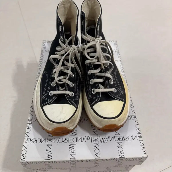 [BUNJANG] Converse x JW Anderson Run Star Hike High Top Black / 컨버스 x JW 앤더슨 런스타 하이크 하이 블랙 260
