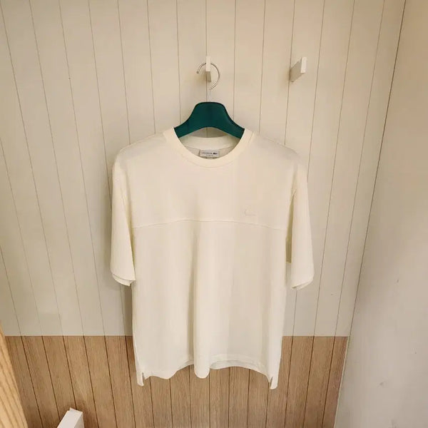 [BUNJANG] Lacoste Men's Woven Panel Short Sleeve T-Shirt / (새상품) 라코스테 남성 강연 우븐 절개 반팔티셔츠