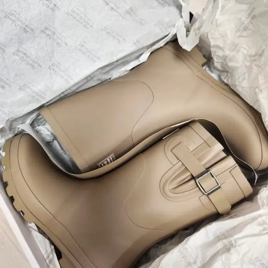 [BUNJANG] Rockfish Weatherwear Original Matte Rain Boots Short Cocoa / 락피쉬 웨더웨어  레인부츠 240mm (새제품)