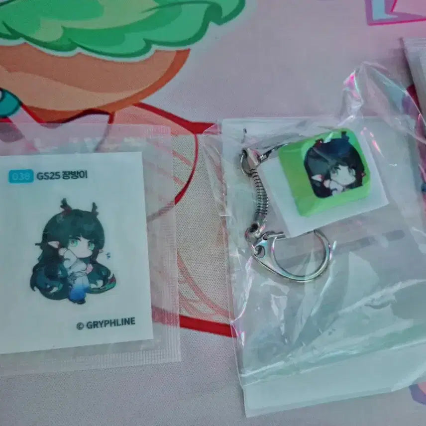 [BUNJANG] Endfield Jangbangyi Keycap Keyring + GS Jangbangyi Sticker Set / 찐최종가격)엔드필드 장방이 키캡키링+ gs장방이 띠부씰 세트 판매합니다