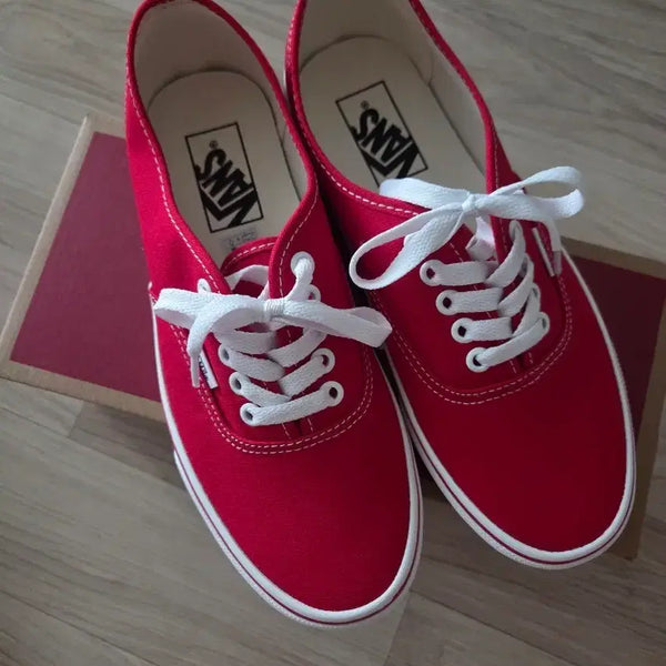 [BUNJANG] Vans Authentic Red Sneakers / 반스 어센틱 레드 스니커즈