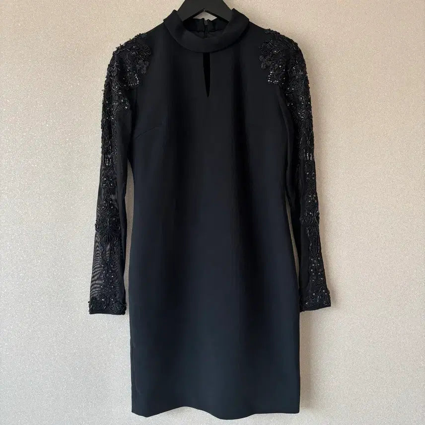 [BUNJANG] MOJO. S.PHINE Beaded Sheer Sleeve Dress / [정품] MOJO S.PHINE 모조에스핀 비즈 원피스