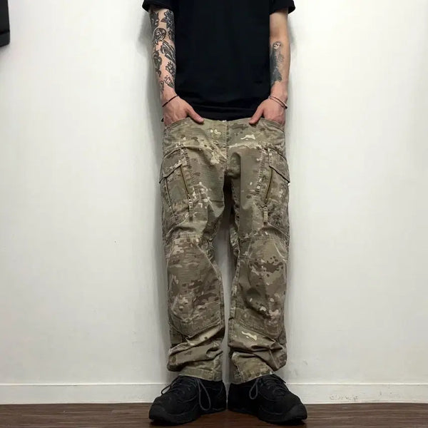 [BUNJANG] CQR Vintage Ripstop Military Cargo Pants Multicam Camo / CQR 미군 멀티캠 카모 빈티지 립스탑 밀리터리 팬츠