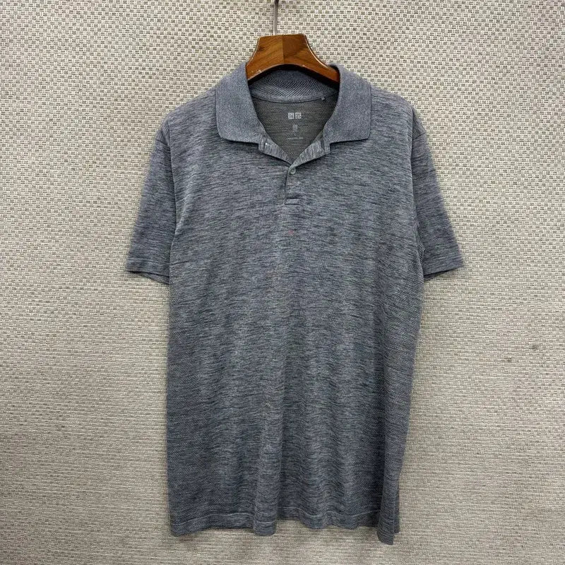 [BUNJANG] Uniqlo Functional Collar T-Shirt - Size L / 유니클로 기능성 반팔카라티 L D02837