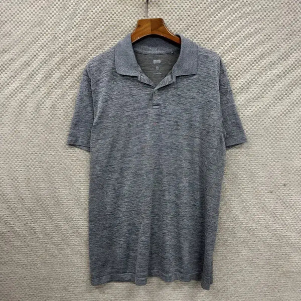 [BUNJANG] Uniqlo Functional Collar T-Shirt - Size L / 유니클로 기능성 반팔카라티 L D02837