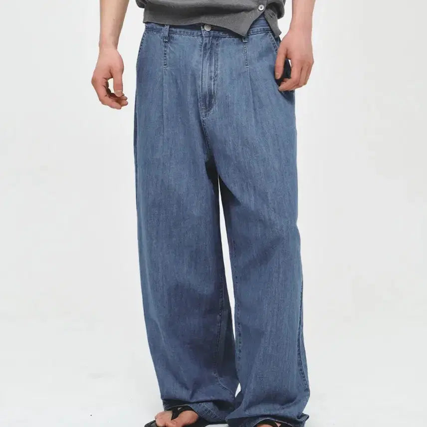 [BUNJANG] Intempo Mood Linen Wide Pants / 인템포무드 린넨 와이드팬츠 새제품 싸게 팔아요