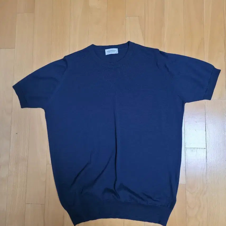 [BUNJANG] John Smedley Wool-Cotton Short Sleeve Crewneck Knit T-Shirt / 존스메들리 울코튼 반팔 크루넥 니트