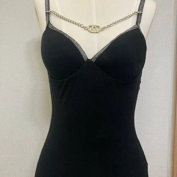 [BUNJANG] DIA Gyaru Black Chain Halter Top / 이번주까지 할인)D.i.a 다이아 갸루 블랙 체인 나시 오네갸루 마즈