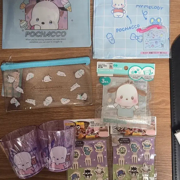 [BUNJANG] Sanrio Pochacco Stationery / Kitchenware Bundle Set / 산리오 포챠코 문구류/주방용품 모음