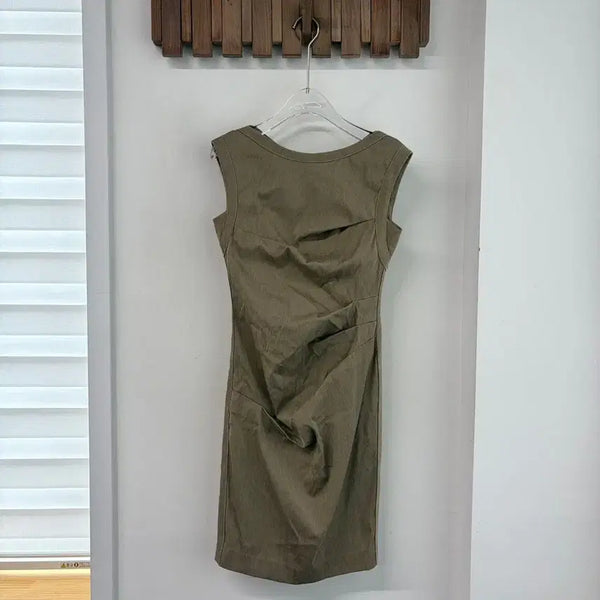 [BUNJANG] MICHAA Drape Matte Texture Dress / 미샤 드레이프 매트 텍스처 원피스