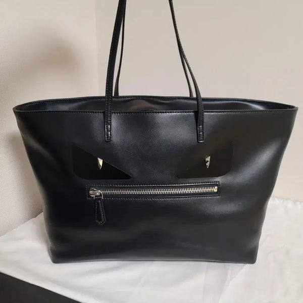 [BUNJANG] Fendi Black Bag Bugs Monster Tote Bag/Shoulder Bag / 정품 펜디 가방 블랙 백버그 몬스터 토트백,숄더백