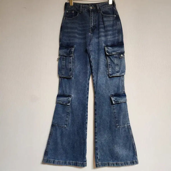 [BUNJANG] Musinsa Standard 2024 Cargo Wide Long Denim Pants / 무신사스탠다드2024카고 와이드 데님 롱팬츠24