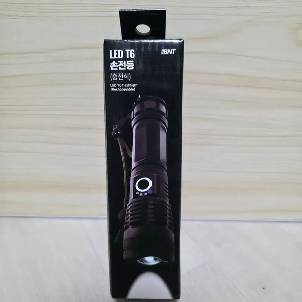[BUNJANG] BNT T6 Rechargeable LED Flashlight / BNT LED T6 충전식 손전등 새상품