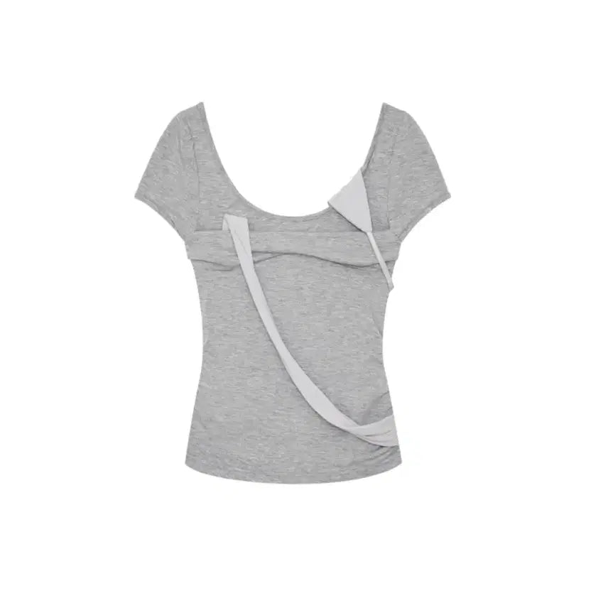 [BUNJANG] Cassico Peek-a-boo Top Gray / 카시코 피카부 탑 그레이 Peek-a-boo Top Gray