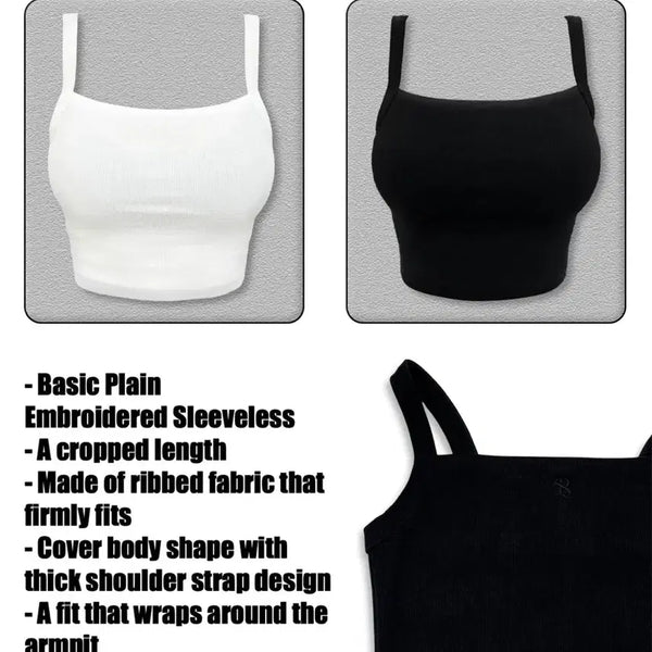[BUNJANG] Faye Jade Black Sleeveless Top / 페일제이드 나시 블랙