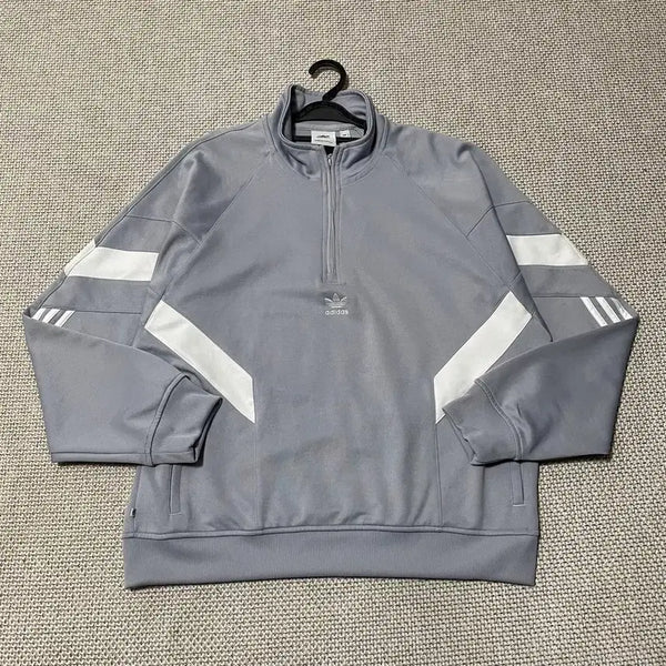 [BUNJANG] Adidas Functional Half-Zip Sweatshirt L / L 아디다스 반집업 기능성 맨투맨 B.7602
