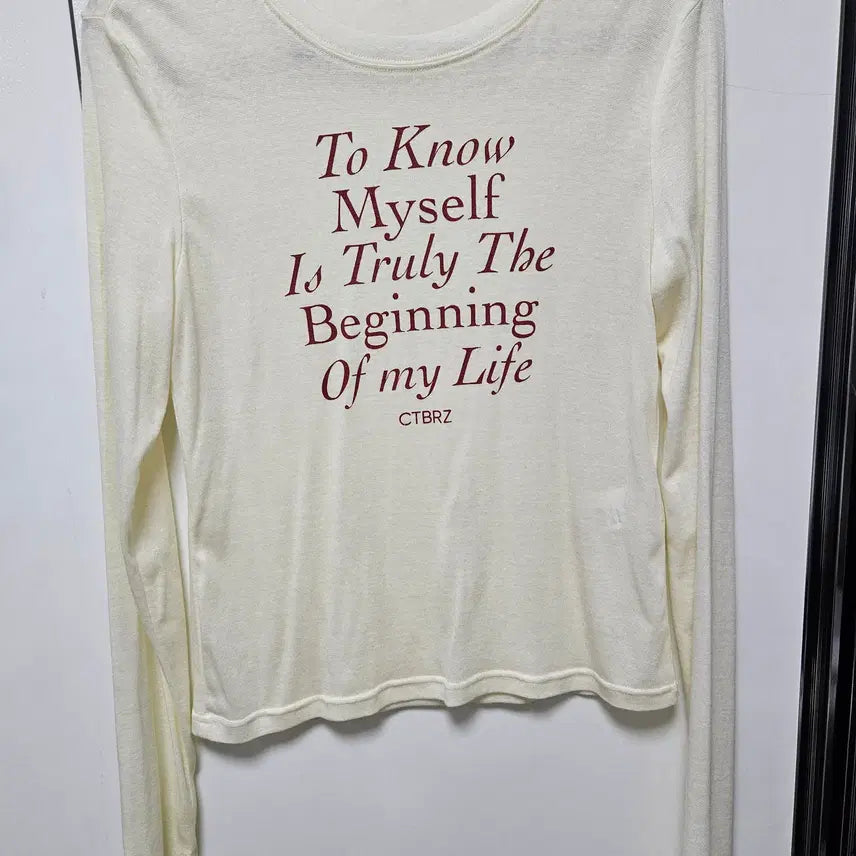 [BUNJANG] Citybreeze Life Lettering Long Sleeve T-Shirt / 시티브리즈 라이프 레터링 긴팔 티셔츠