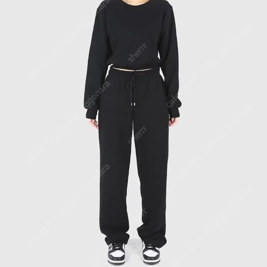 [BUNJANG] Black Training Pants / 구즈 일자 트레이닝pt 트레이닝팬츠 블랙