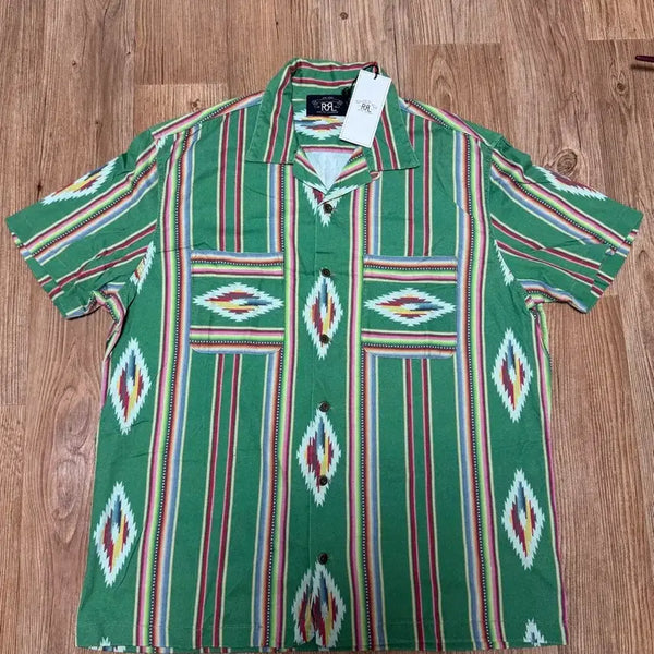[BUNJANG] RRL Serape Camp Short Sleeve Shirt Navajo / rrl 더블알엘 세라페 캠 반팔 셔츠 나바호 double rl