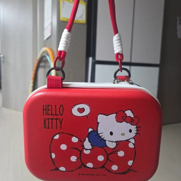 [BUNJANG] Hello Kitty Red Mini Crossbody Bag / 헬로키티 레드 미니 크로스백 가방