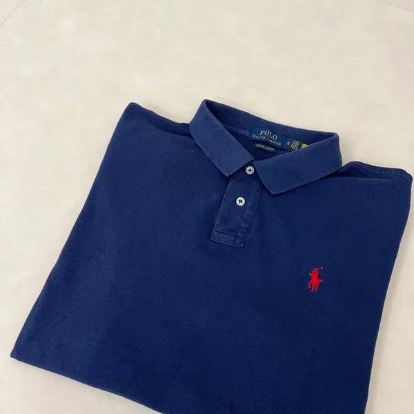 [BUNJANG] Polo Ralph Lauren Navy Short Sleeve Polo Shirt XL (110) / [매장판/정품] 폴로 반팔 카라티 XL(110) 네이비