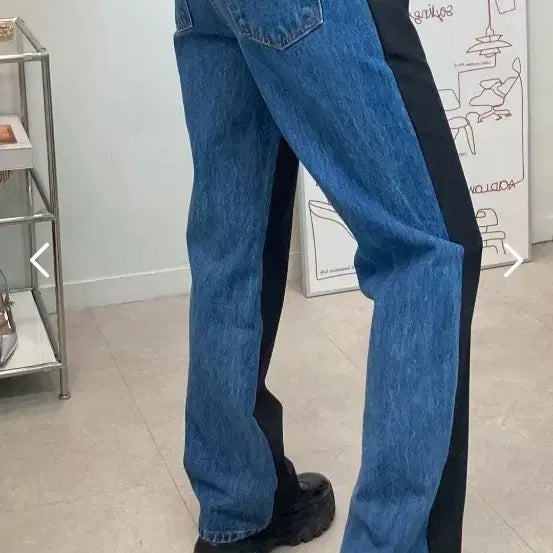 [BUNJANG] Helders Better Color Block Denim Pants 35*105 / 새상품)헬더  베러배색 콘데님 35*105