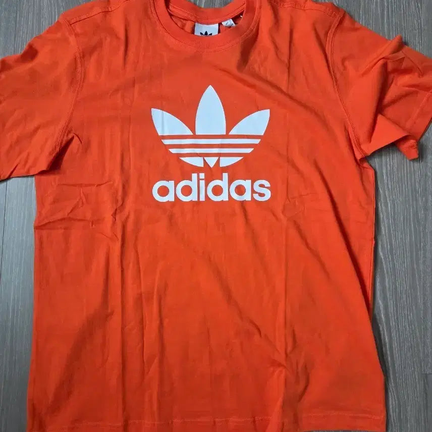 [BUNJANG] Adidas Orange Short-Sleeve T-Shirt / 아디다스 오렌지색 반팔 티셔츠