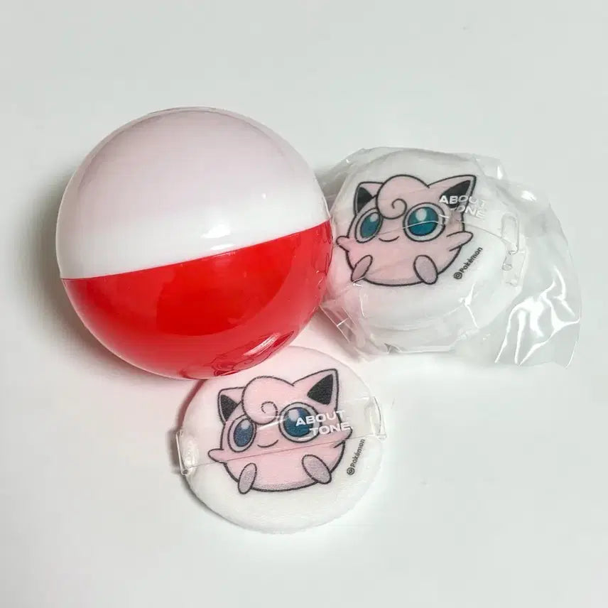 [BUNJANG] About Tone Blur Powder Puff (Set of 4) + Monster Ball / 어바웃톤 블러 파우더 푸린 퍼프 4개 + 몬스터볼