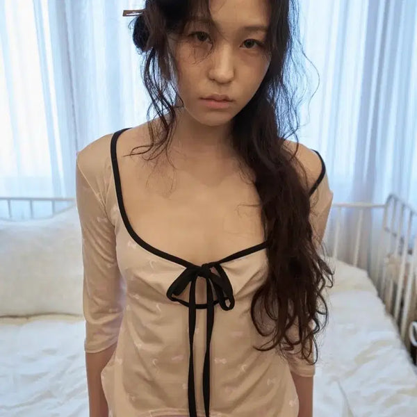[BUNJANG] Kanaj Candy Printing Strap Top / Kanaj 카나제이 캔디 프린팅 스트랩 탑