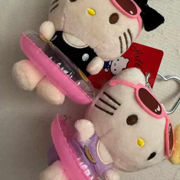 [BUNJANG] Hello Kitty Beach Doll Keychain Set (2 pcs) / 2개) 헬로키티 비치 인형 키링 세트