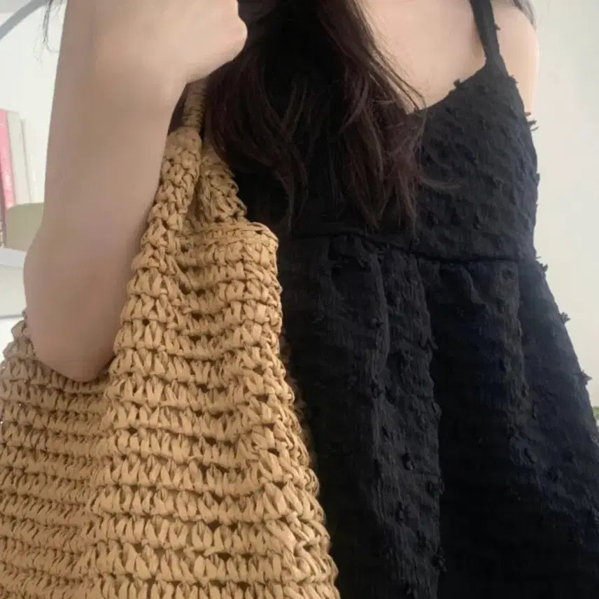 [BUNJANG] Ciel Dot Bustier Blouse / 시에르 도트 뷔스티에 블라우스