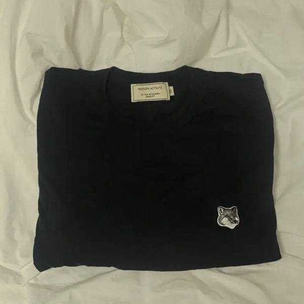 [BUNJANG] Maison Kitsuné Grey Fox Short Sleeve T-Shirt Black XS / 메종키츠네 그레이폭스 반팔 블랙 xs