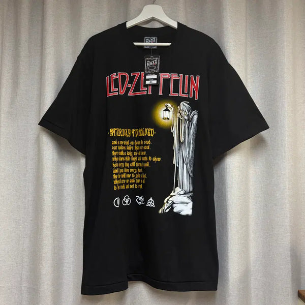 [BUNJANG] The MAXX ROCK Red, Zeppelin Band T-Shirt XL / (새상품) The MAXX ROCK 레드 제플린 밴드 반팔 티셔츠 XL