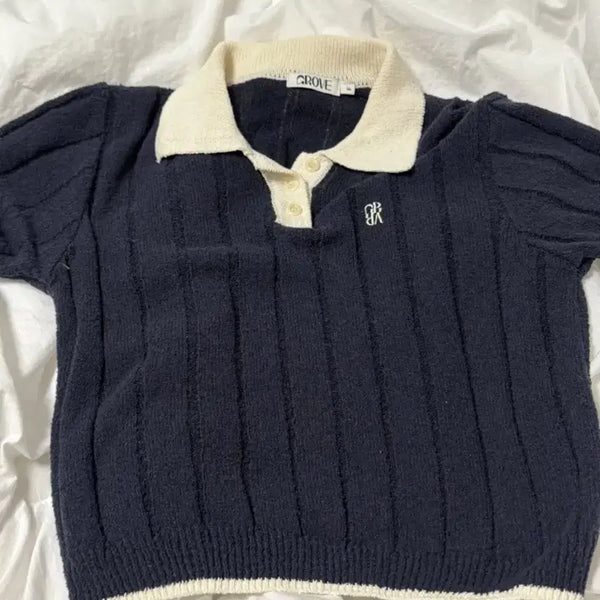 [BUNJANG] Grovesstore 22s Robe Knit Navy / 그로브스토어 22s 로블 니트 네이비