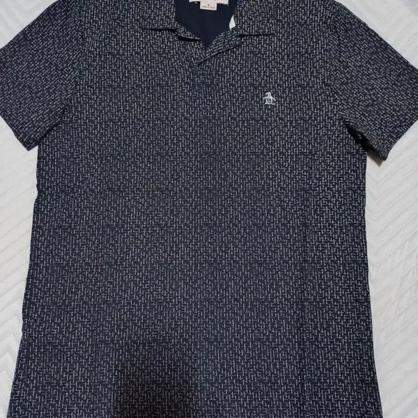 [BUNJANG] Munsingwear Pattern Short-Sleeve Shirt Navy Size M / 먼싱웨어 패턴 반팔셔츠