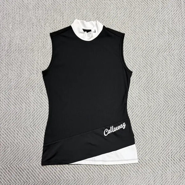 [BUNJANG] Callaway Mock Neck Sleeveless Jersey / (90)캘러웨이 모크넥 져지 슬리브리스