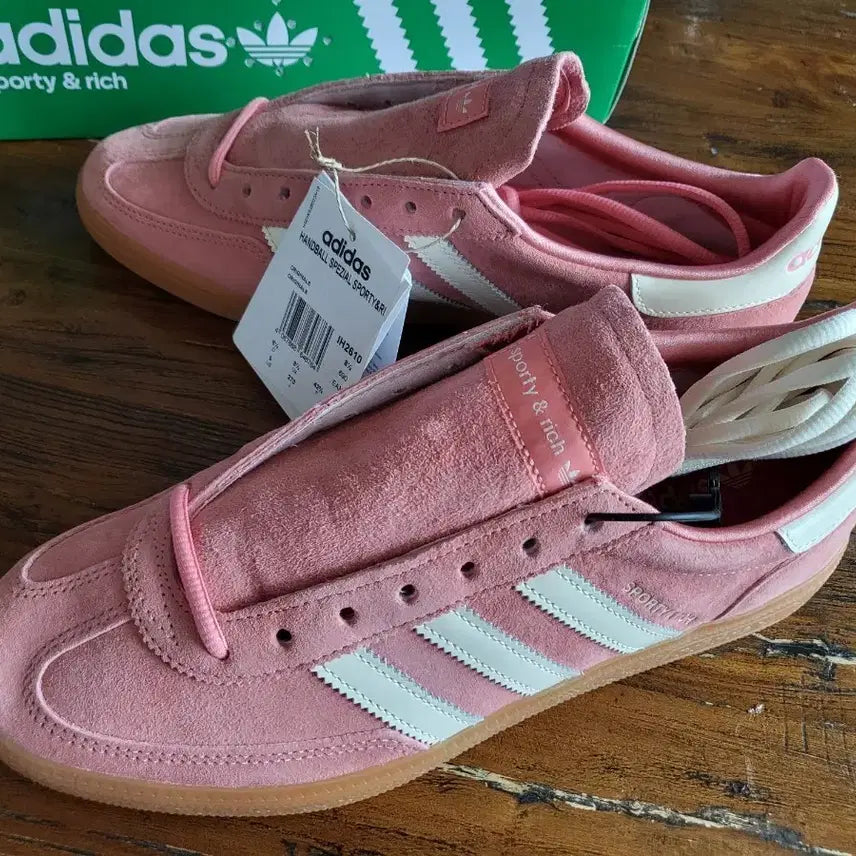 [BUNJANG] Adidas Handball Spezial Sporty & Rich Suede Pink US 9 / 아디다스 핸드볼 스페지알 Sporty & Rich 270